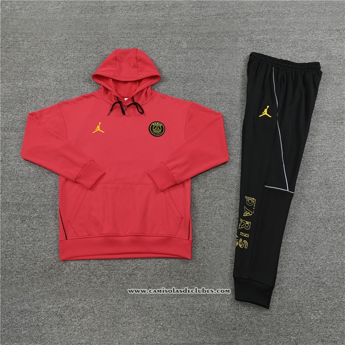 Fato de Treino Hoodie
 Paris Saint-Germain Jordan 2023 Crianca
 Vermelho
